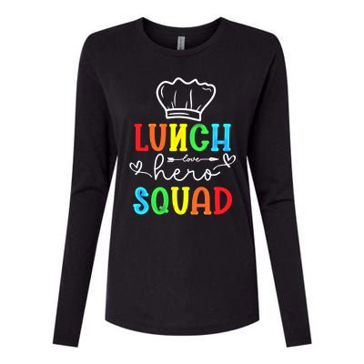 School Lunch Hero Squad Funny Cafeteria Workers Gift Womens Cotton Relaxed Long Sleeve T-Shirt