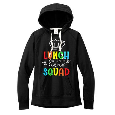 School Lunch Hero Squad Funny Cafeteria Workers Gift Women's Fleece Hoodie