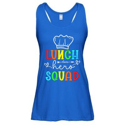 School Lunch Hero Squad Funny Cafeteria Workers Gift Ladies Essential Flowy Tank