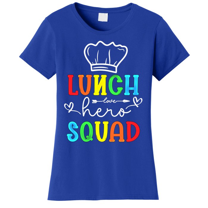 School Lunch Hero Squad Funny Cafeteria Workers Gift Women's T-Shirt