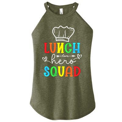 School Lunch Hero Squad Funny Cafeteria Workers Gift Women's Perfect Tri Rocker Tank