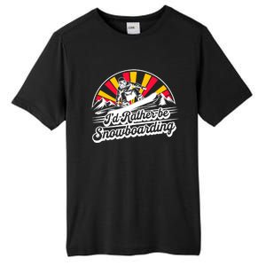 Snowboarding Lover Humor Design Funny Snowboarder Gift Tall Fusion ChromaSoft Performance T-Shirt