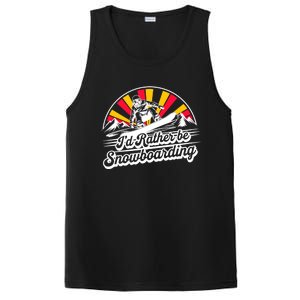 Snowboarding Lover Humor Design Funny Snowboarder Gift PosiCharge Competitor Tank