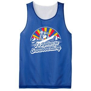 Snowboarding Lover Humor Design Funny Snowboarder Gift Mesh Reversible Basketball Jersey Tank