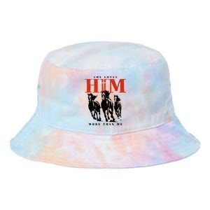 She Loves Him More Than Me Tie Dye Newport Bucket Hat