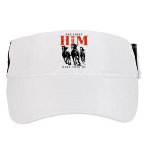 She Loves Him More Than Me Adult Drive Performance Visor