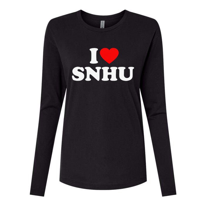 SNHU Love Heart College University Alumni Womens Cotton Relaxed Long Sleeve T-Shirt