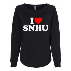 SNHU Love Heart College University Alumni Womens California Wash Sweatshirt