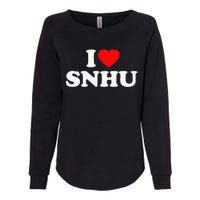 SNHU Love Heart College University Alumni Womens California Wash Sweatshirt