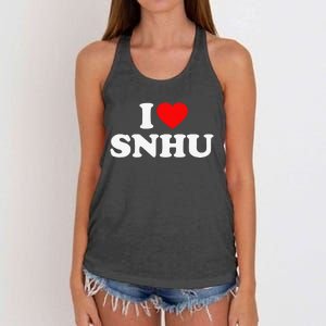 SNHU Love Heart College University Alumni Women's Knotted Racerback Tank