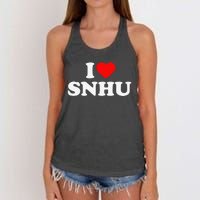 SNHU Love Heart College University Alumni Women's Knotted Racerback Tank