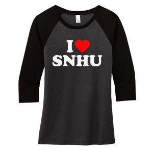 SNHU Love Heart College University Alumni Women's Tri-Blend 3/4-Sleeve Raglan Shirt