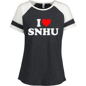 SNHU Love Heart College University Alumni Enza Ladies Jersey Colorblock Tee