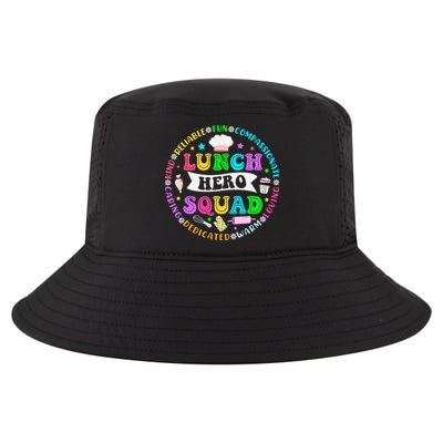 School Lunch Hero Squad Funny Cafeteria Workers Lunch Lady Cool Comfort Performance Bucket Hat