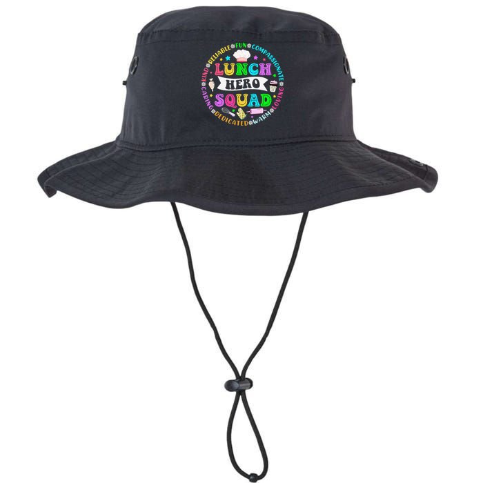 School Lunch Hero Squad Funny Cafeteria Workers Lunch Lady Bucket Hat