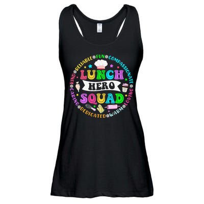 School Lunch Hero Squad Funny Cafeteria Workers Lunch Lady Ladies Essential Flowy Tank