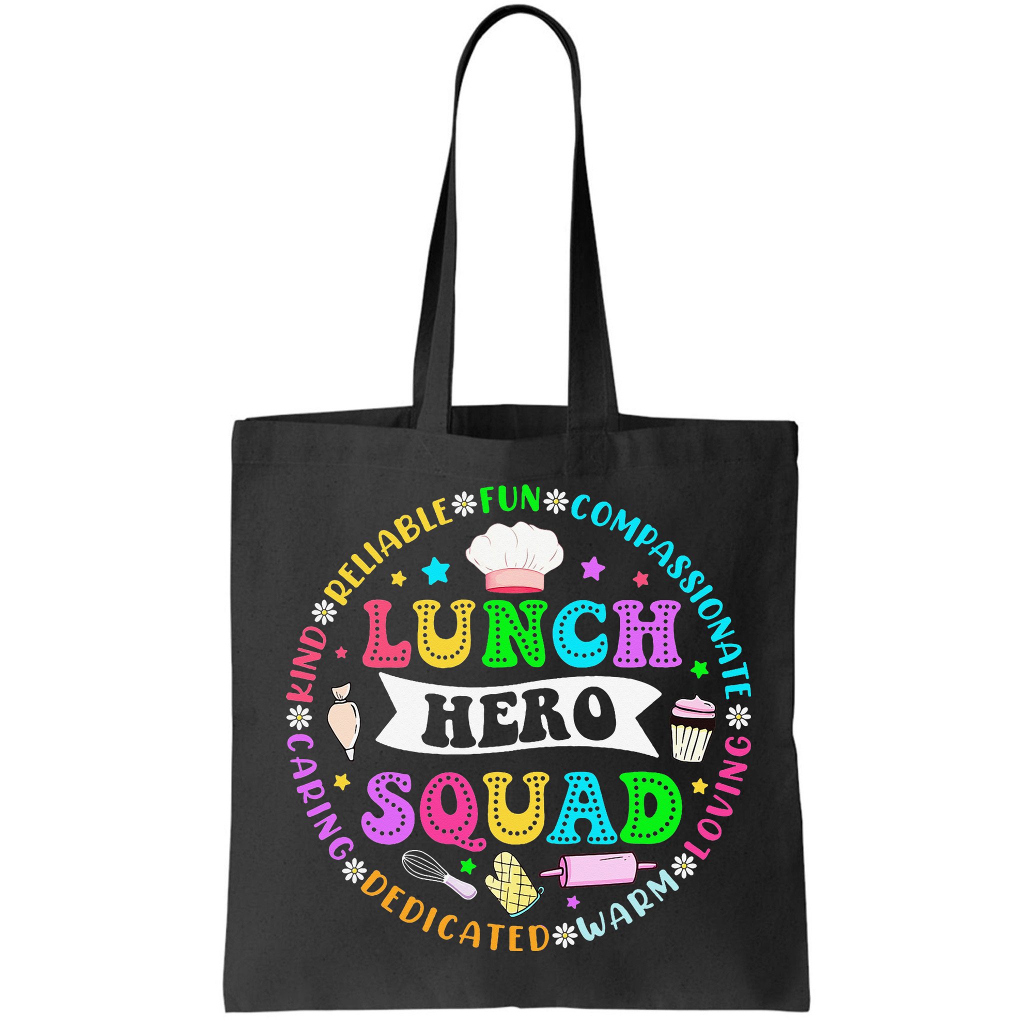 School Lunch Hero Squad Funny Cafeteria Workers Lunch Lady Bag