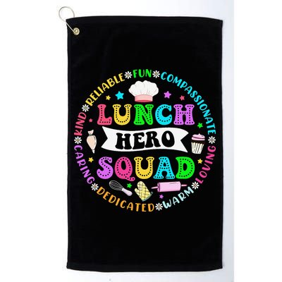School Lunch Hero Squad Funny Cafeteria Workers Lunch Lady Golf Towel