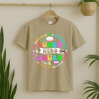 School Lunch Hero Squad Funny Cafeteria Workers Lunch Lady T-Shirt