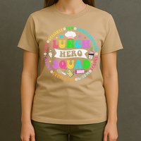 School Lunch Hero Squad Funny Cafeteria Workers Lunch Lady T-Shirt