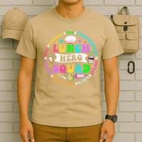 School Lunch Hero Squad Funny Cafeteria Workers Lunch Lady T-Shirt