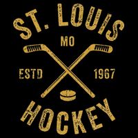 St. Louis Ice Hockey Hoodie Crossed Sticks Cooling Performance Crew T-Shirt
