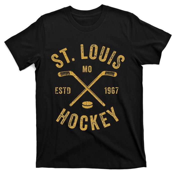 St. Louis Ice Hockey Hoodie Crossed Sticks T-Shirt