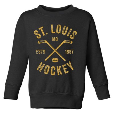 St. Louis Ice Hockey Hoodie Crossed Sticks Toddler Sweatshirt