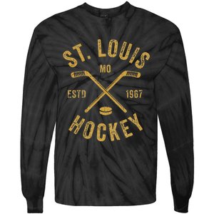 St. Louis Ice Hockey Hoodie Crossed Sticks Tie-Dye Long Sleeve Shirt