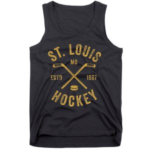 St. Louis Ice Hockey Hoodie Crossed Sticks Tank Top