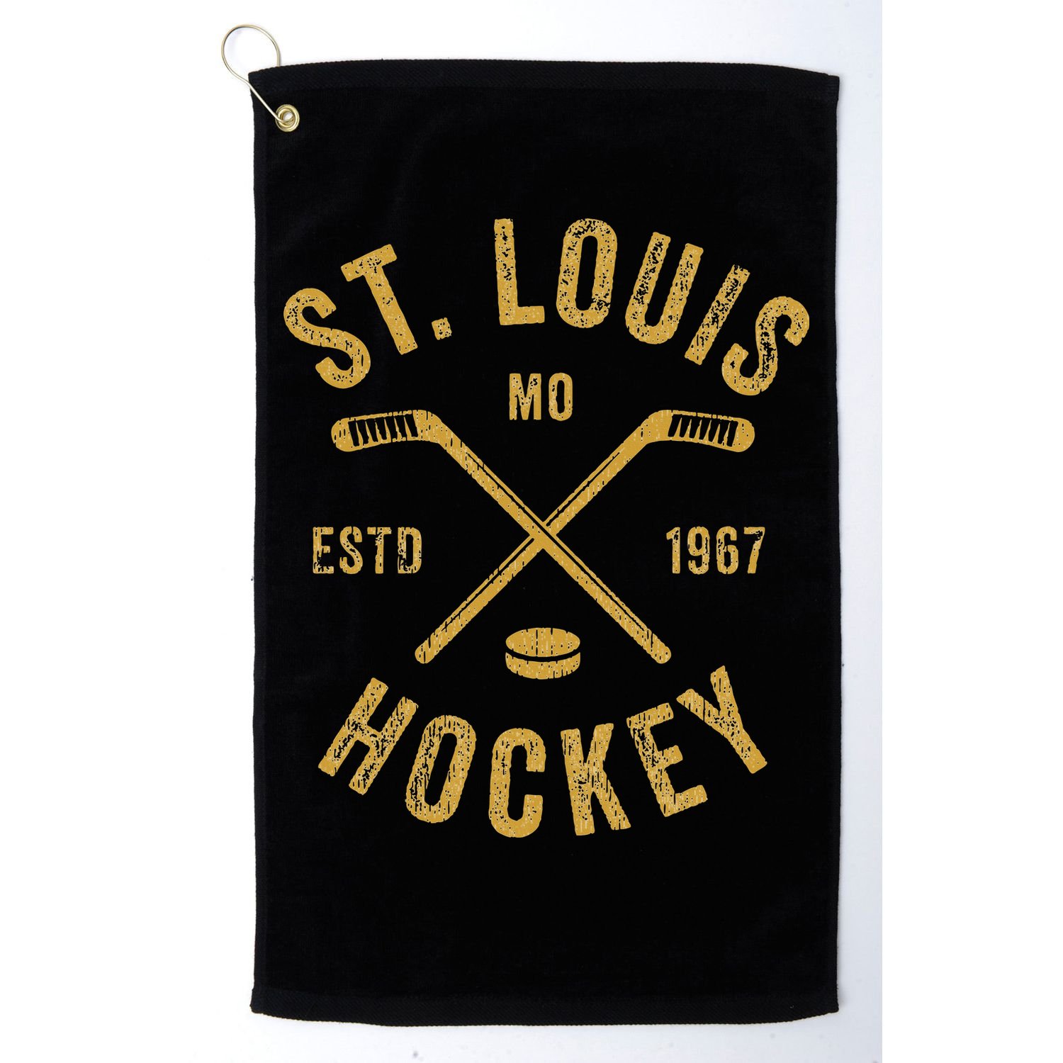 St. Louis Ice Hockey Hoodie Crossed Sticks Golf Towel