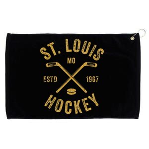 St. Louis Ice Hockey Hoodie Crossed Sticks Grommeted Golf Towel