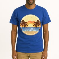 St Lucia Is My Happy Place Fun Beach Vacation Palm Trees Su Meaningful Gift Tall T-Shirt