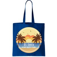 St Lucia Is My Happy Place Fun Beach Vacation Palm Trees Su Meaningful Gift Bag