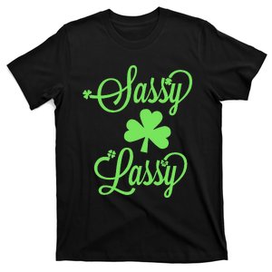 Sassy Lassy Irish Shamrocks For Women T-Shirt