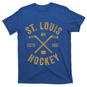 St Louis Ice Hockey Gift Crossed Sticks Gift T-Shirt