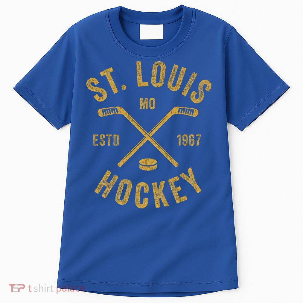 St Louis Ice Hockey Gift Crossed Sticks Gift Tall T-Shirt