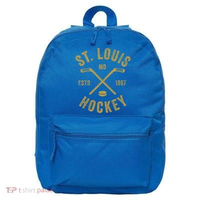 St Louis Ice Hockey Gift Crossed Sticks Gift 16 in Basic Backpack