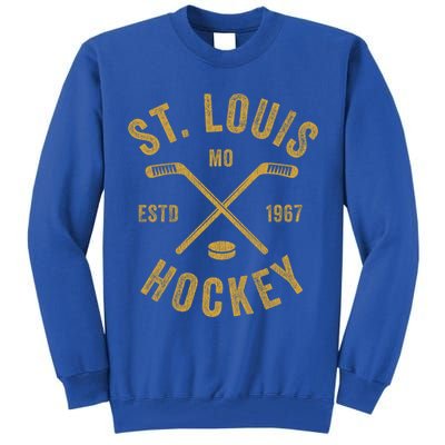 St Louis Ice Hockey Gift Crossed Sticks Gift Tall Sweatshirt