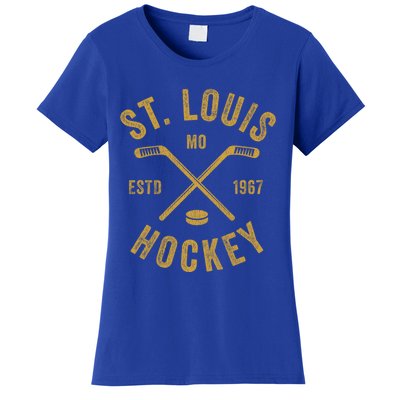 St Louis Ice Hockey Gift Crossed Sticks Gift Women's T-Shirt