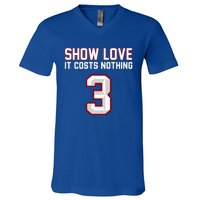 Show Love It Costs Nothing Love For 3 Pray For Damar V-Neck T-Shirt