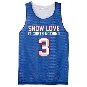 Show Love It Costs Nothing Love For 3 Pray For Damar Mesh Reversible Basketball Jersey Tank