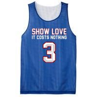 Show Love It Costs Nothing Love For 3 Pray For Damar Mesh Reversible Basketball Jersey Tank