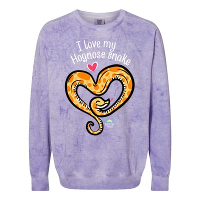 Snake Lovers I Love My Hognose Snake Gift Colorblast Crewneck Sweatshirt