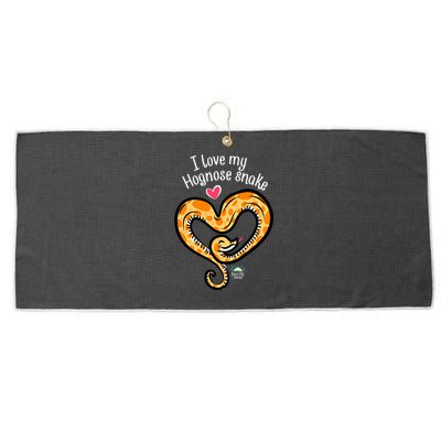 Snake Lovers I Love My Hognose Snake Gift Large Microfiber Waffle Golf Towel