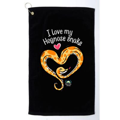 Snake Lovers I Love My Hognose Snake Gift Platinum Collection Golf Towel