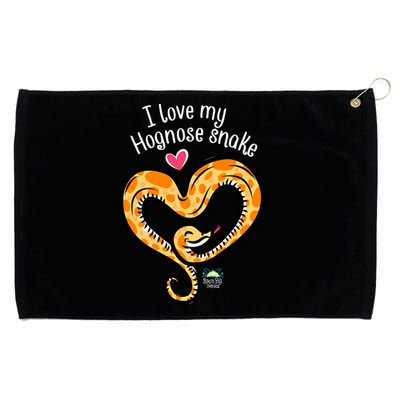 Snake Lovers I Love My Hognose Snake Gift Grommeted Golf Towel