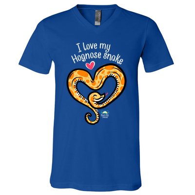 Snake Lovers I Love My Hognose Snake Gift V-Neck T-Shirt