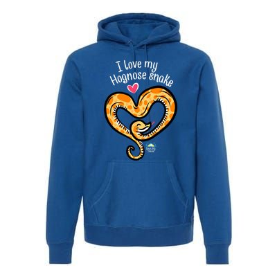 Snake Lovers I Love My Hognose Snake Gift Premium Hoodie