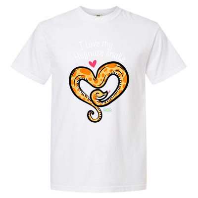 Snake Lovers I Love My Hognose Snake Gift Garment-Dyed Heavyweight T-Shirt